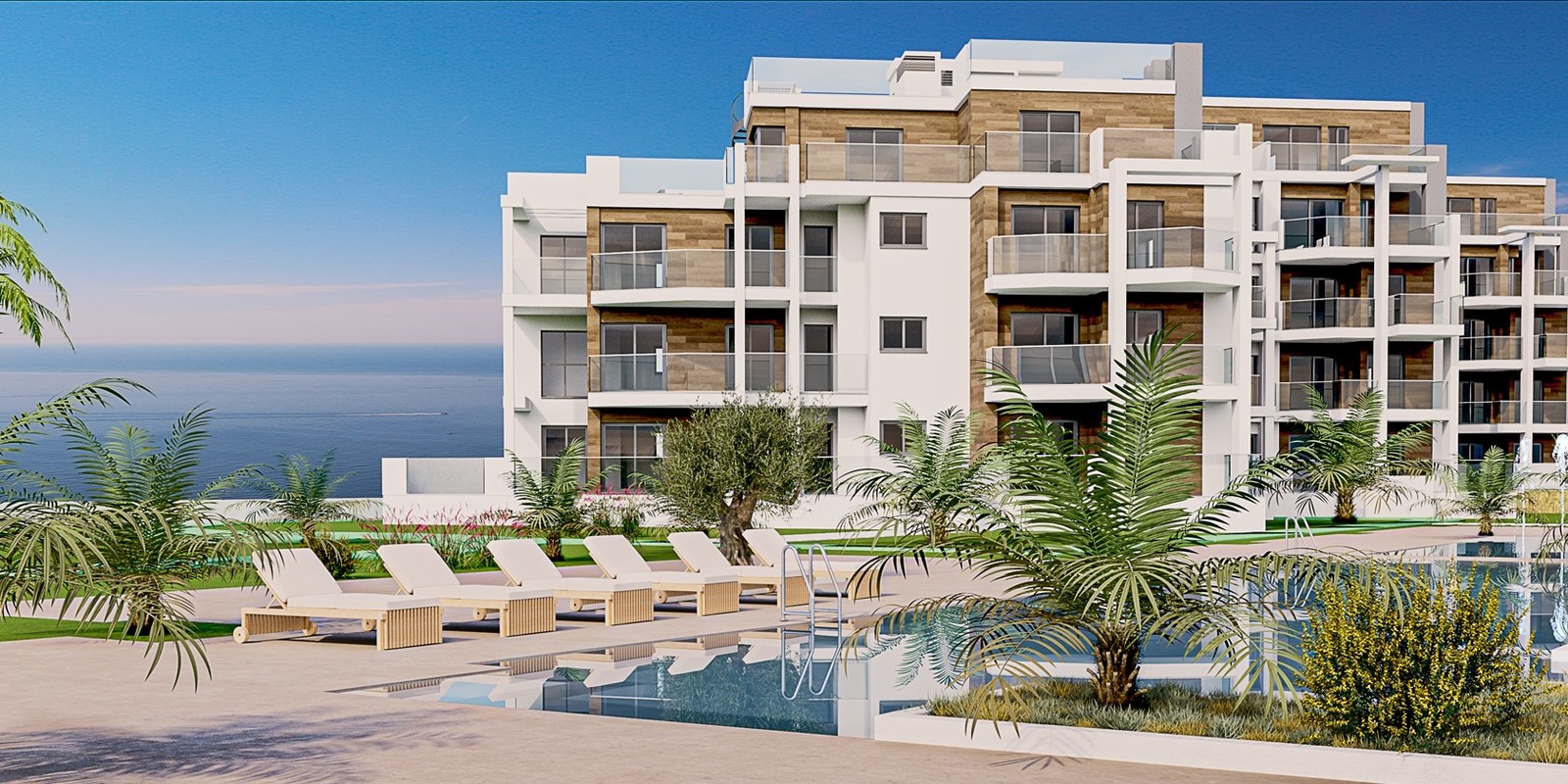 32 Neubau Appartments, mit 2 oder 3 Schlafzimmern, 2 Badezimmer, ab 295.000 - 599.000€ 