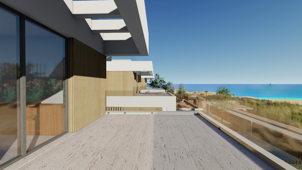 Nouvelle villa de luxe avec accès direct à la plage, non loin du port et du terrain de golf.