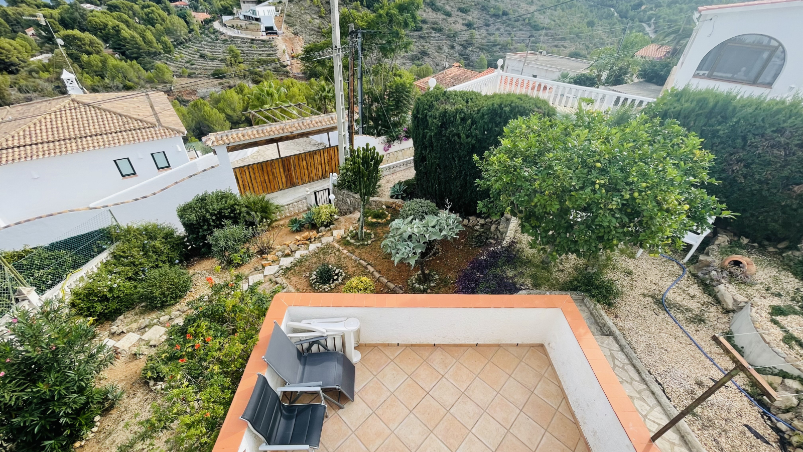 Villa in Denia with super sea views, granny flat, garage, heating, and much more! 