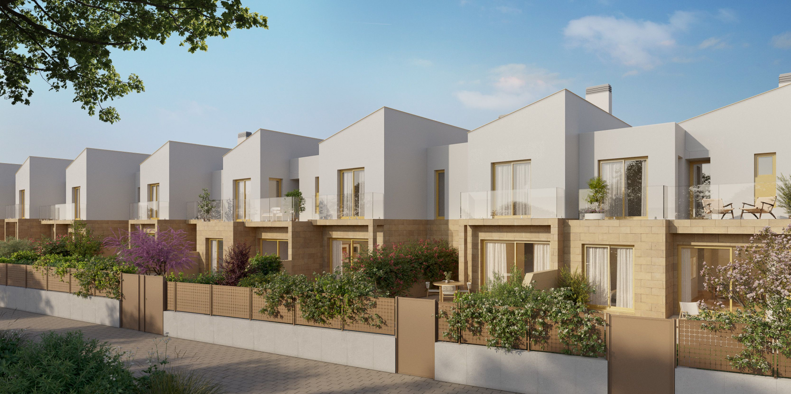 Neubau-Reihenhaus in El Vergel in der Nähe vom Meer