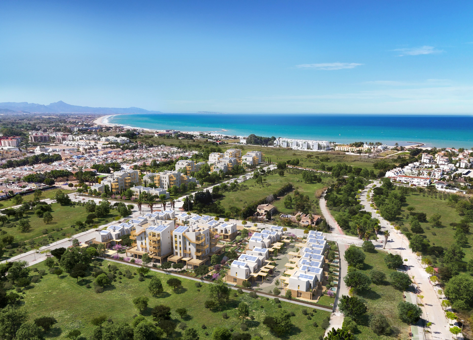 Neubau-Reihenhaus in El Vergel in der Nähe vom Meer