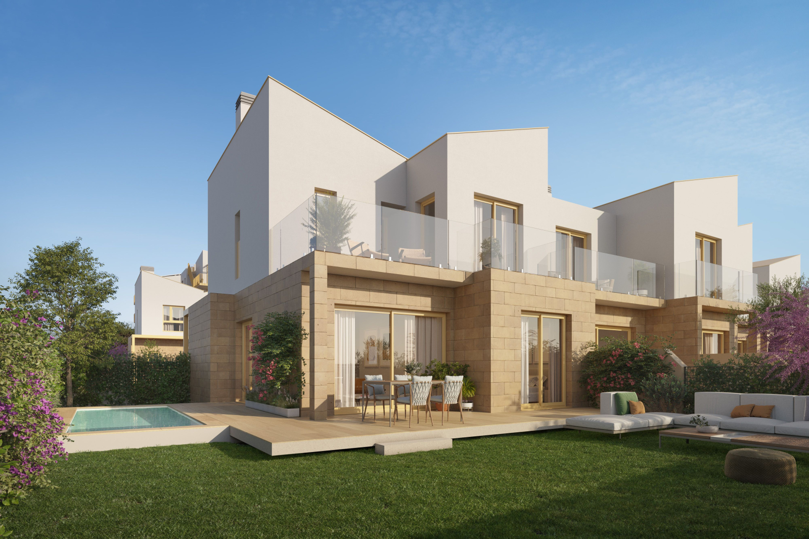 Neubau-Reihenhaus in El Vergel in der Nähe vom Meer
