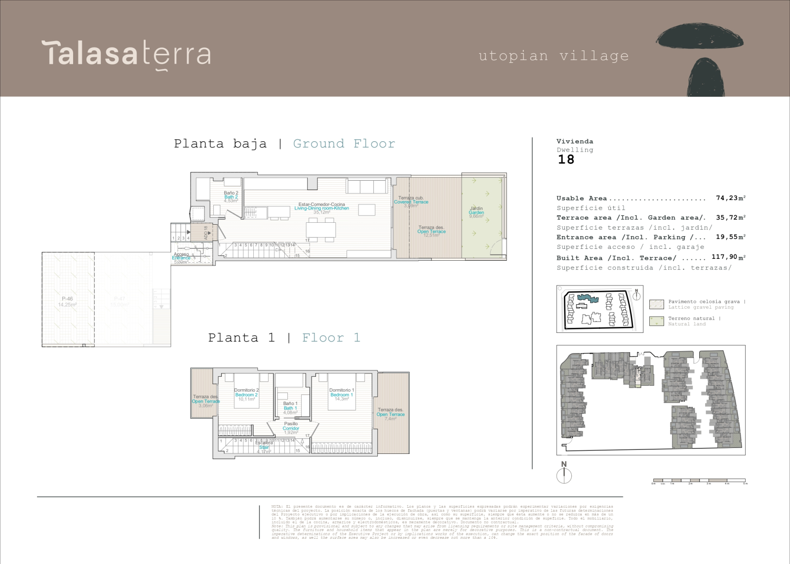 Neubau-Reihenhaus in El Vergel in der Nähe vom Meer
