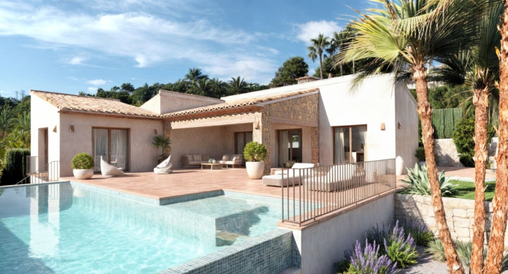 Atemberaubende neue moderne Villa