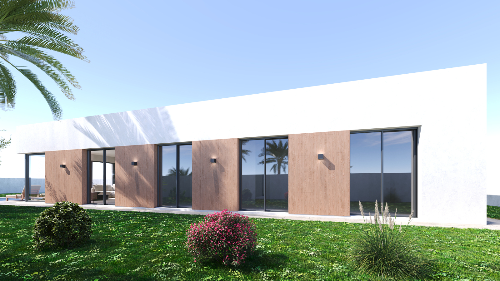 Nueva promoción villas modernas con piscina en Els Poblets. 