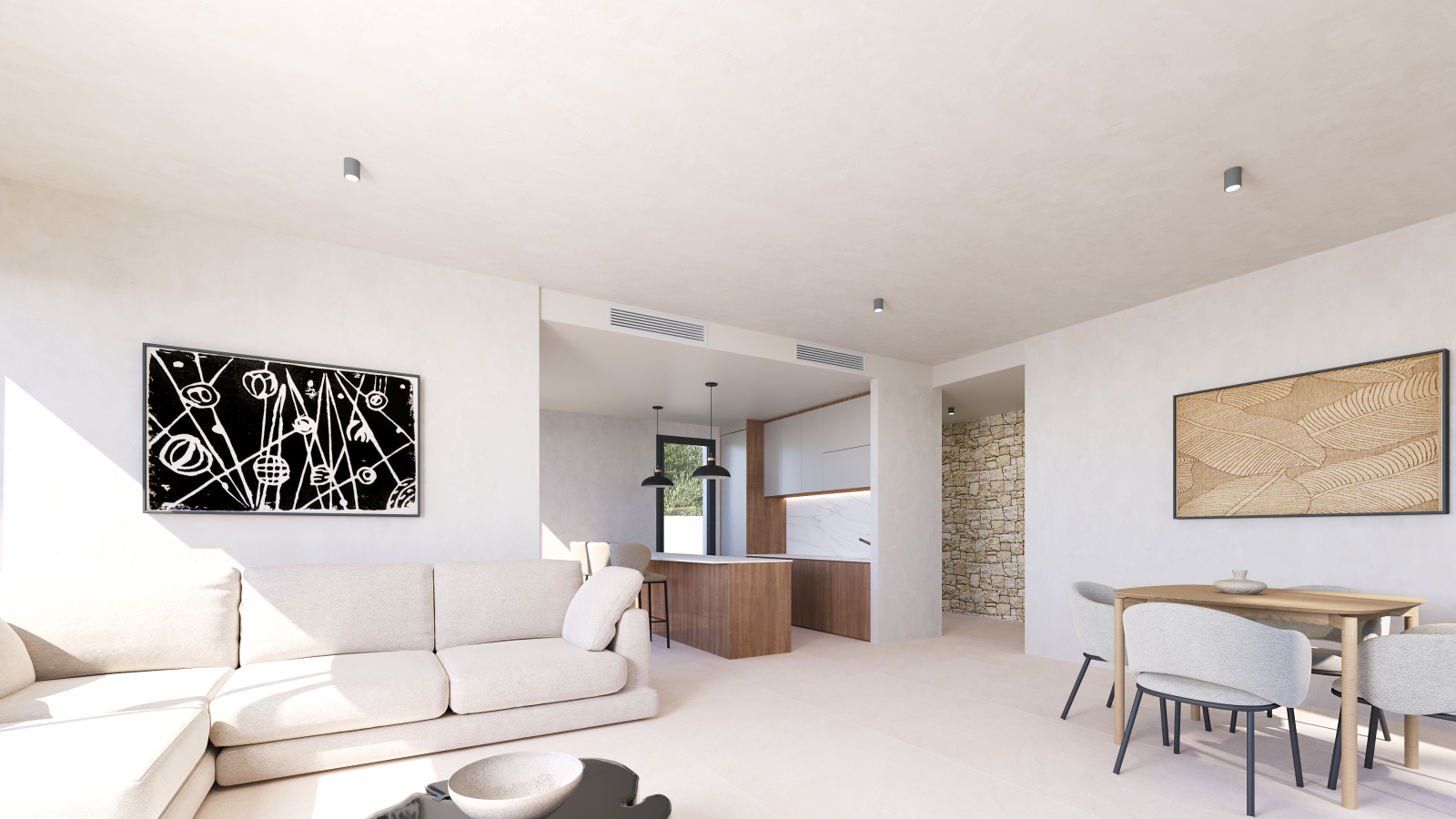 Nueva promoción villas modernas con piscina en Els Poblets. 