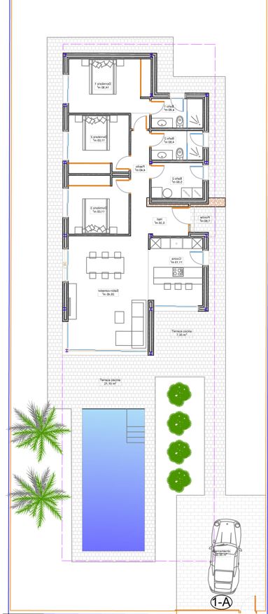 Nueva promoción villas modernas con piscina en Els Poblets. 
