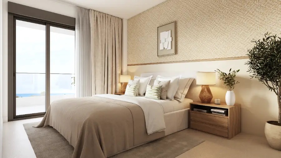 Appartement neuf avec 3 chambres à 200 m de la plage