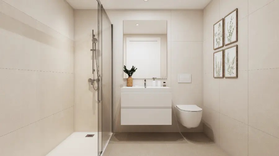 Appartement neuf avec 3 chambres à 200 m de la plage