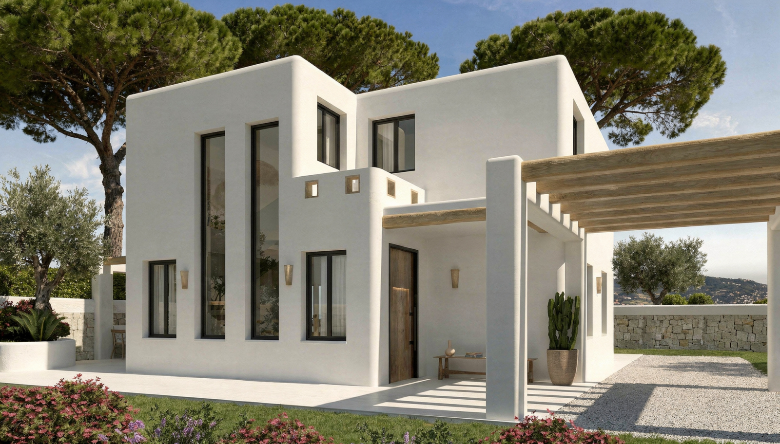 Villa neuve de 3 chambres avec piscine