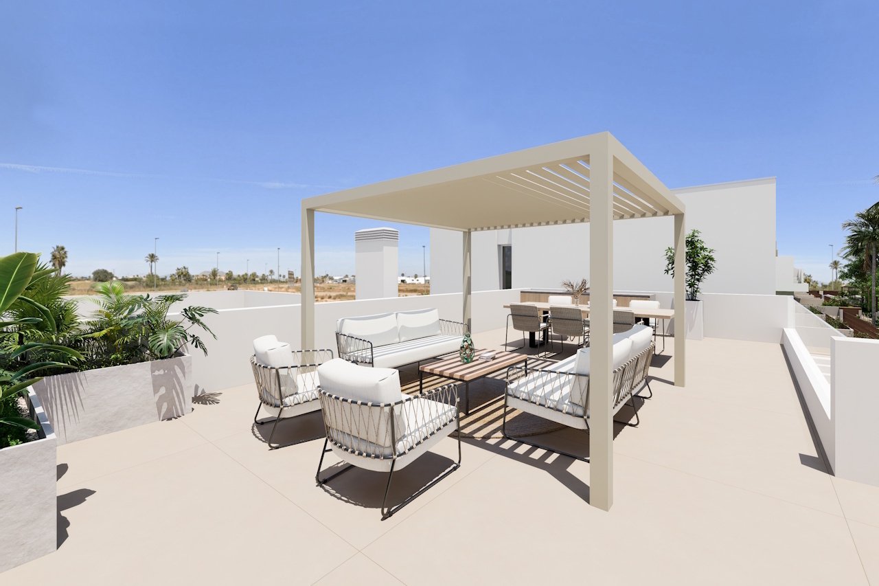 HA-LAN-451-E02 - Villen mit 3 Schlafzimmern, 2 Bädern, Dachterrasse, Tiefgaragenstellplatz und Gemeinschaftspool neben Serena Golf