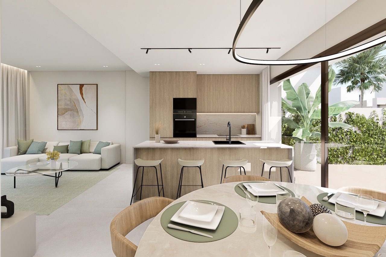HA-LAN-451-E02 - Villen mit 3 Schlafzimmern, 2 Bädern, Dachterrasse, Tiefgaragenstellplatz und Gemeinschaftspool neben Serena Golf