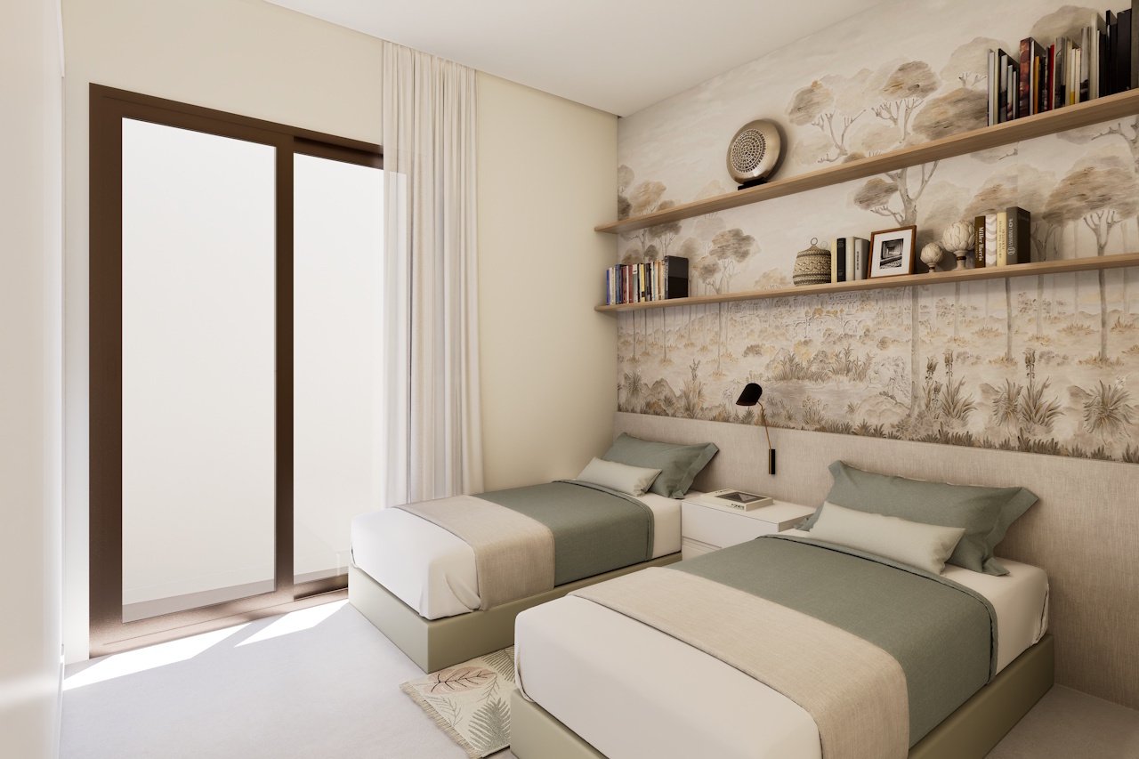 HA-LAN-451-E02 - Villen mit 3 Schlafzimmern, 2 Bädern, Dachterrasse, Tiefgaragenstellplatz und Gemeinschaftspool neben Serena Golf