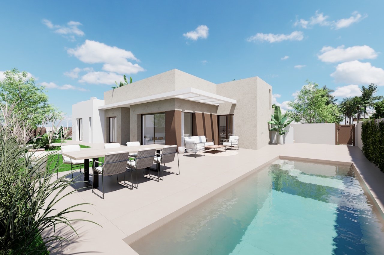 HA-LAN-451-E03 - Villen mit 3 Schlafzimmern, 3 Bädern, Dachterrasse, Tiefgaragenstellplatz und Gemeinschaftspool neben Serena Golf