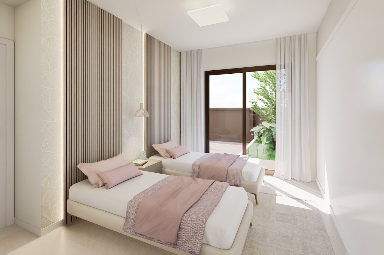 HA-LAN-451-E03 - Villen mit 3 Schlafzimmern, 3 Bädern, Dachterrasse, Tiefgaragenstellplatz und Gemeinschaftspool neben Serena Golf