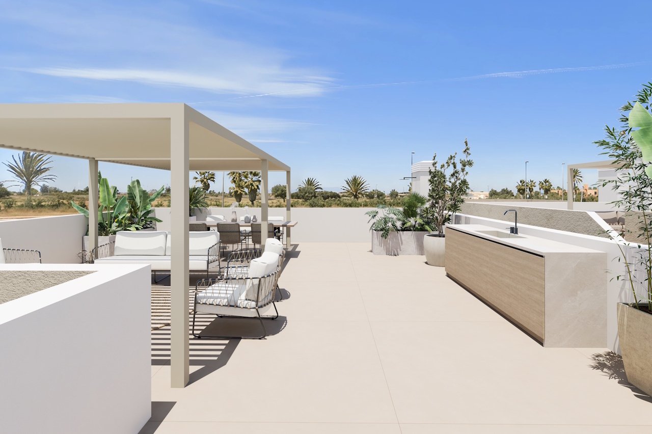 HA-LAN-451-E03 - Villen mit 3 Schlafzimmern, 3 Bädern, Dachterrasse, Tiefgaragenstellplatz und Gemeinschaftspool neben Serena Golf