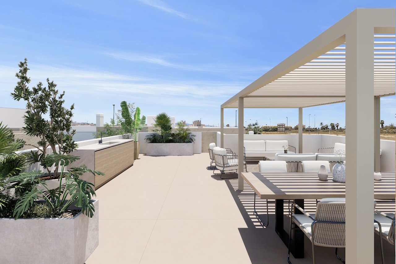 HA-LAN-451-E03 - Villen mit 3 Schlafzimmern, 3 Bädern, Dachterrasse, Tiefgaragenstellplatz und Gemeinschaftspool neben Serena Golf