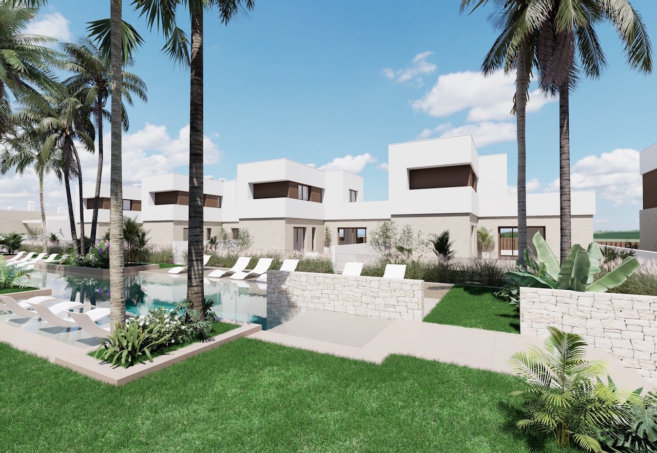 HA-LAN-451-E03 - Villen mit 3 Schlafzimmern, 3 Bädern, Dachterrasse, Tiefgaragenstellplatz und Gemeinschaftspool neben Serena Golf