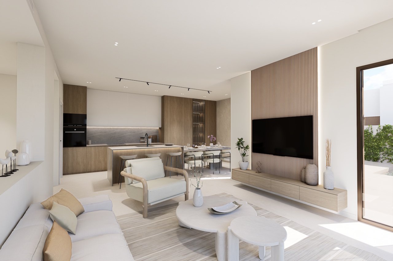 HA-LAN-451-E03 - Villen mit 3 Schlafzimmern, 3 Bädern, Dachterrasse, Tiefgaragenstellplatz und Gemeinschaftspool neben Serena Golf