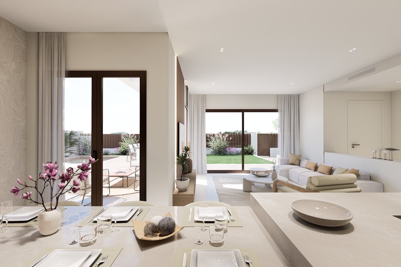 HA-LAN-451-E03 - Villen mit 3 Schlafzimmern, 3 Bädern, Dachterrasse, Tiefgaragenstellplatz und Gemeinschaftspool neben Serena Golf