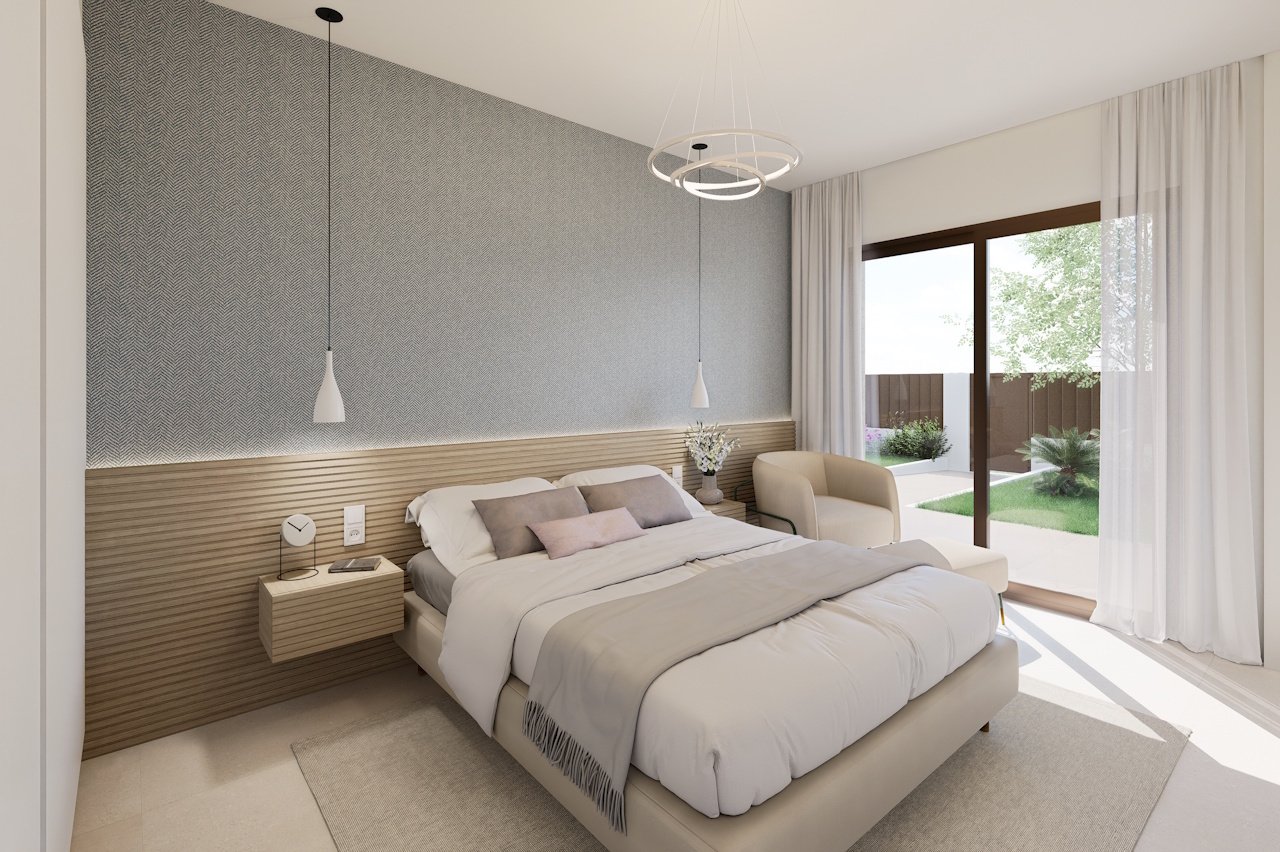 HA-LAN-451-E03 - Villen mit 3 Schlafzimmern, 3 Bädern, Dachterrasse, Tiefgaragenstellplatz und Gemeinschaftspool neben Serena Golf