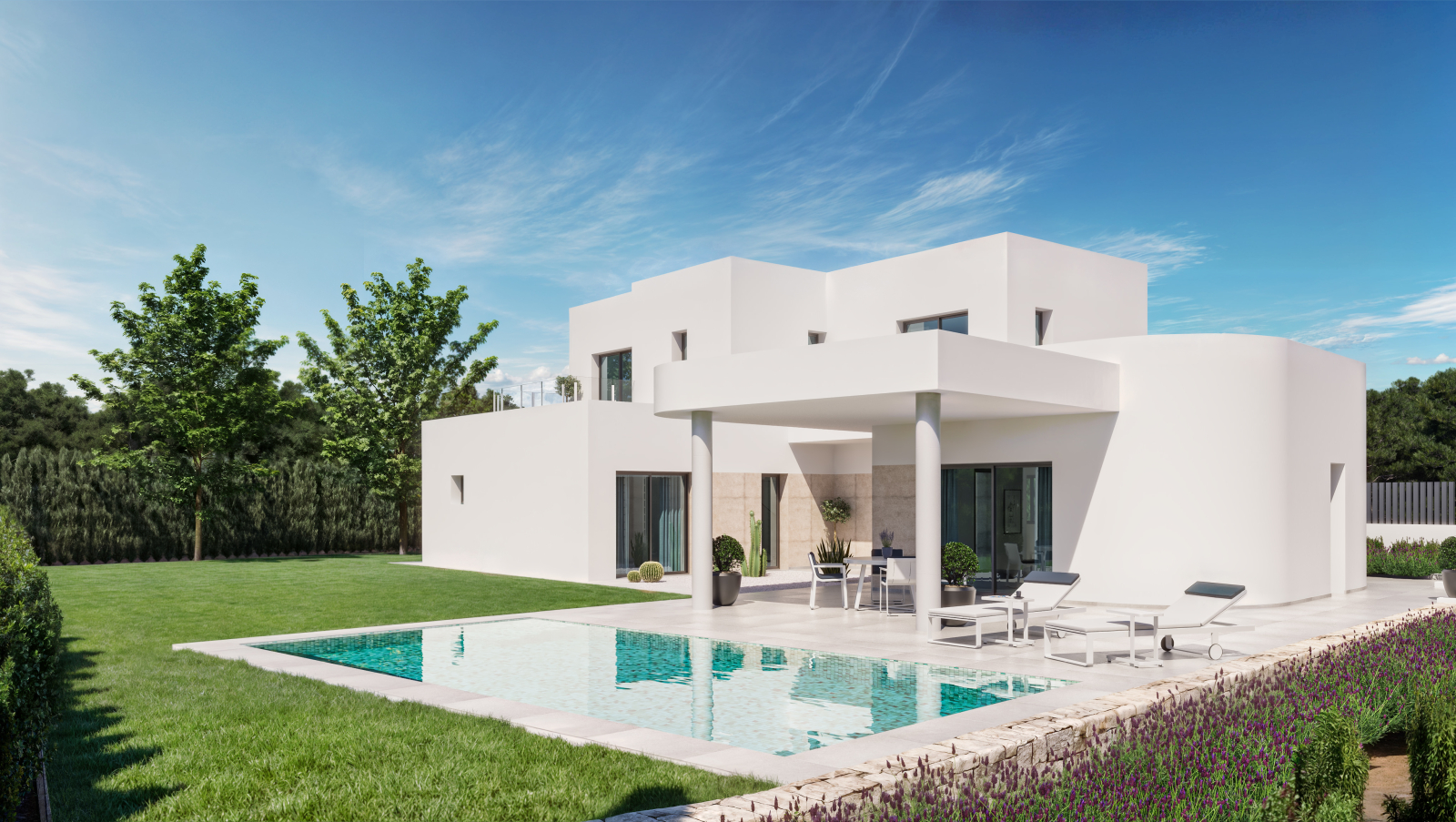 JS-0826 - Modernes Neubauprojekt in mit herrlichem Meerblick in attraktiver Baulücke in Beniarbeig